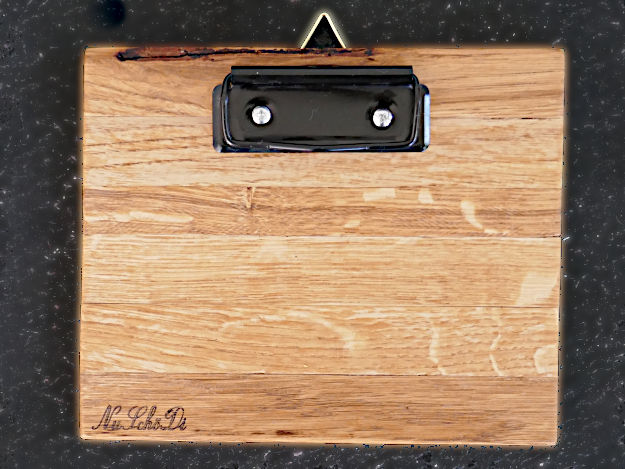 Mini-Clipboard für 10x15 Fotos im Querformat, Frontansicht